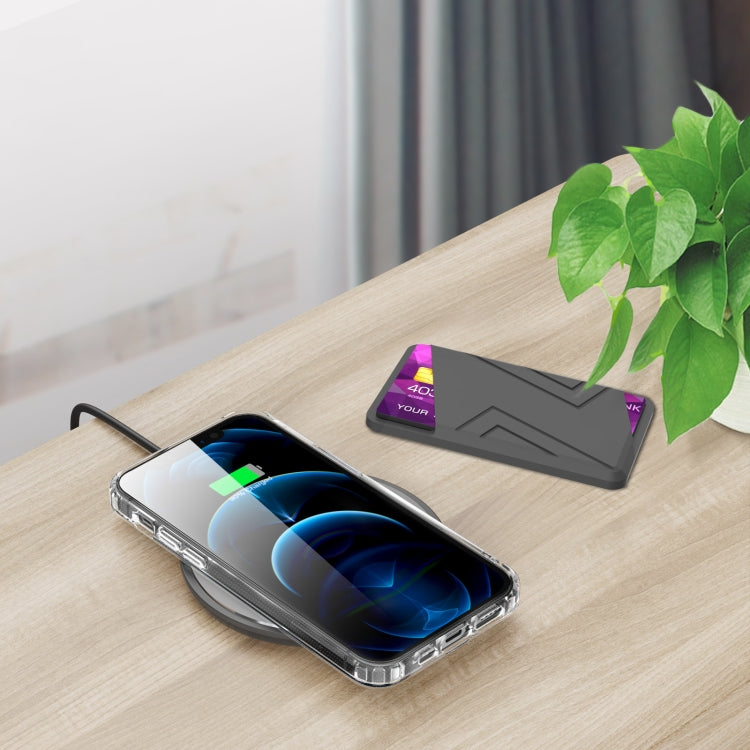 For IPhone 12 / 13 / 14 Series AhaStyle PT133-C Silicone Magnetic Card Case, Magnetic
